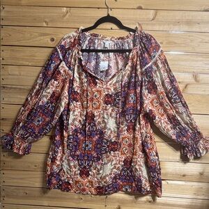 Floral Patterned Women's Top